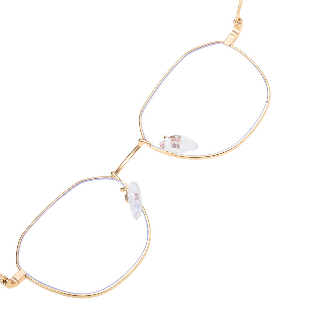 Peekaboo Anti blau licht gläser frauen optischen rahmen platz spiel Computer brillen für männer retro Gold metall rahmen