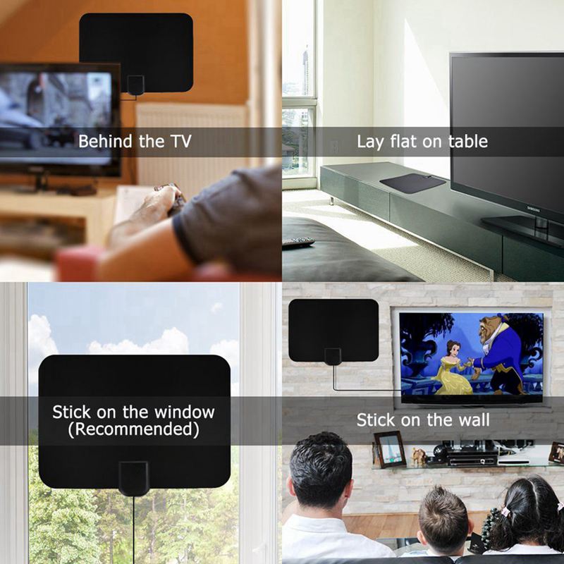 50 Mijl Booster Actieve Indoor Hd Digitale Tv Antenne Antenne 25DB Gain Hdtv