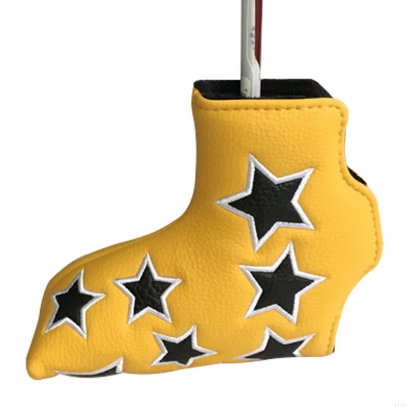 R6fe pu lederen golfijzeren headcover sterrenpatroon golfclub hoofdomslagbeschermer