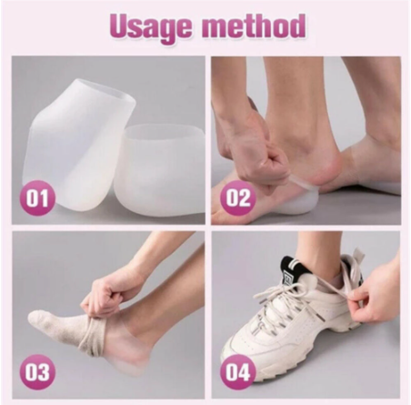 Solette invisibili in Silicone per altezza interna sollevamento aumento calzini protezione per piedi esterna cuscino per tallone uomo donna soletta nascosta