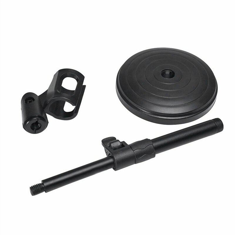 Foldable Desk Table Microphone Clip Table Mic Monopod Stand Adjustable with Clips
