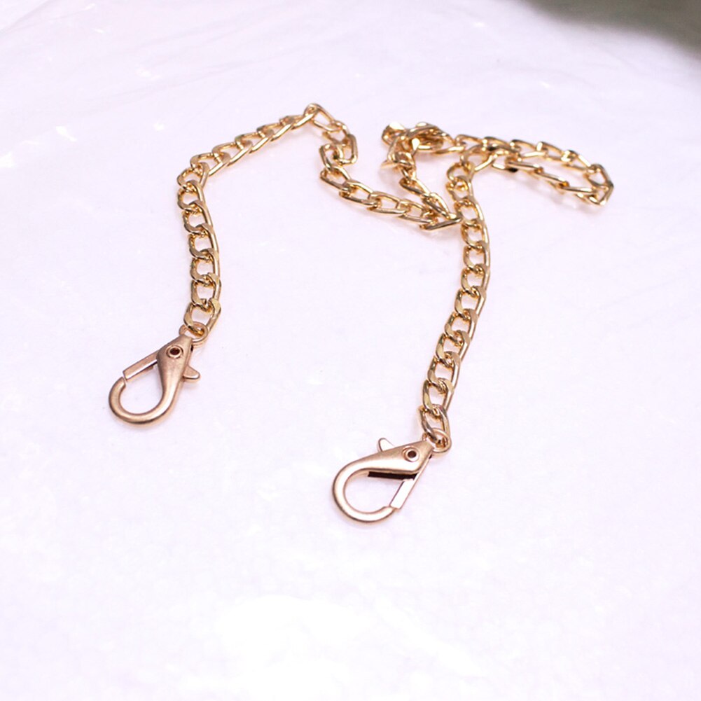 120cm Handbag Metal Chains For Bag DIY Purse Chain With Buckles Shoulder Bags straps for bags Handbag Handles bag strap: Light Gold