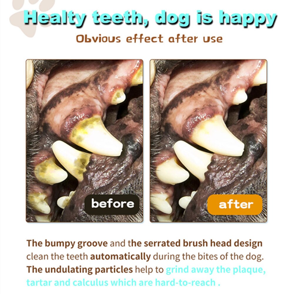 Centro de juguetes de goma Kong para perros pequeños, accesorios interactivos para cachorros, cepillo de dientes para perros, Bulldog francés
