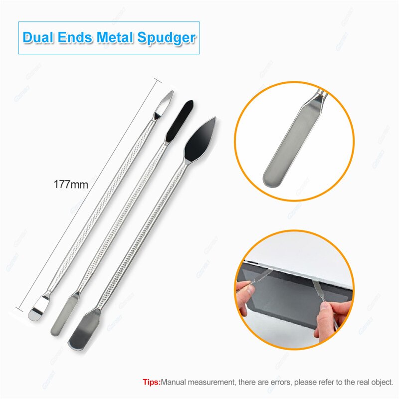 12pcs Metal Spudger Kit Pry Opening Cell Phones Repair Tool Sets For Mobile Phones Smartphones DIY Disassembly Repair Tools Kit