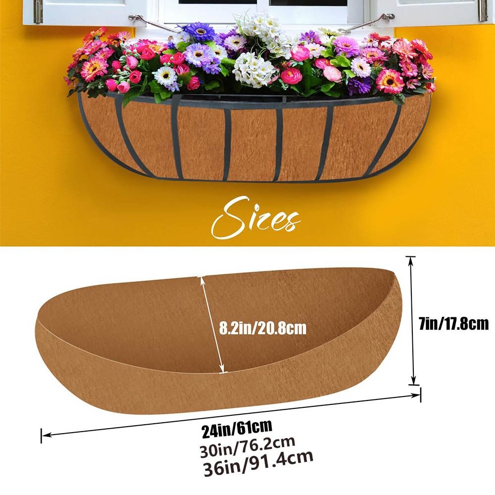3 Stuks Vervanging Planter Liners Wortelvriendelijke Water-Retentive Vilt Plant Pot Liners 24/30/36 Inch Niet-geweven Stof