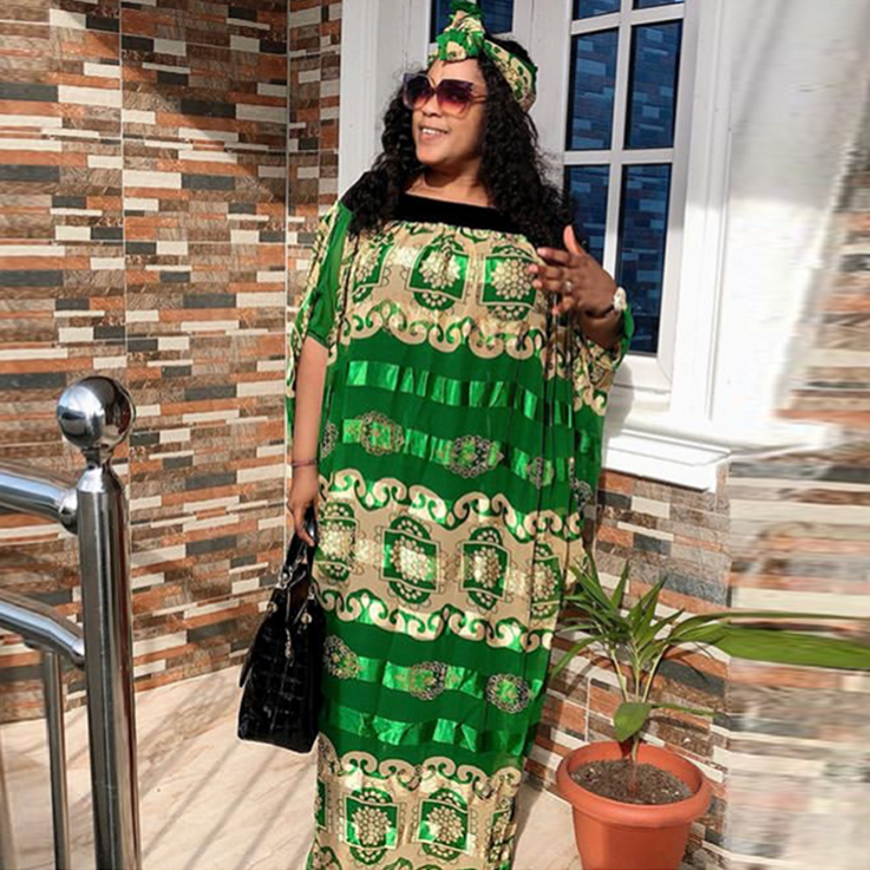 Boden-Länge Afrikanische Kleider Für Frauen Afrika Kleidung Muslimischen Lange Kleid Afrikanische verlieren Kleid Für Dame