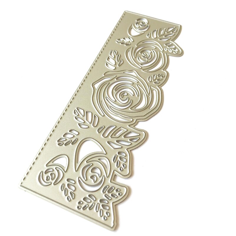 flowers Cutting Dies Making Scrapbook Greeting Card edge Lace Hollow Border Metal Cutting Dies Stencil Frame Embossing Template: SH1938