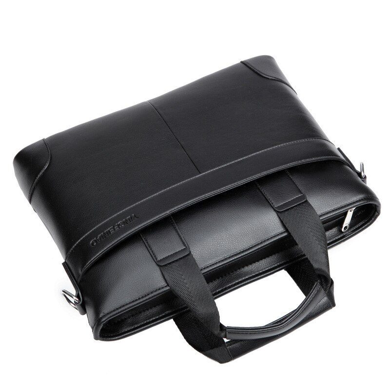 IMIDO Men's Business Casual Briefcase - PU Leather Laptop Bag - Large Capacity - 15 Inch