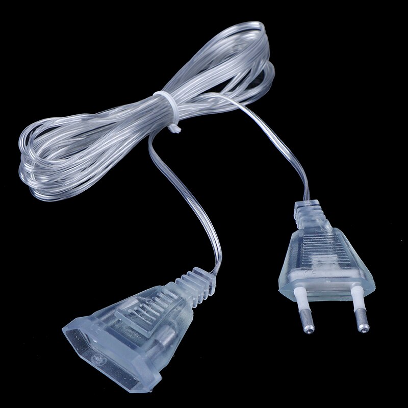 Power Extension Cable Plug Extender Wire For LED String Light Christmas Lights