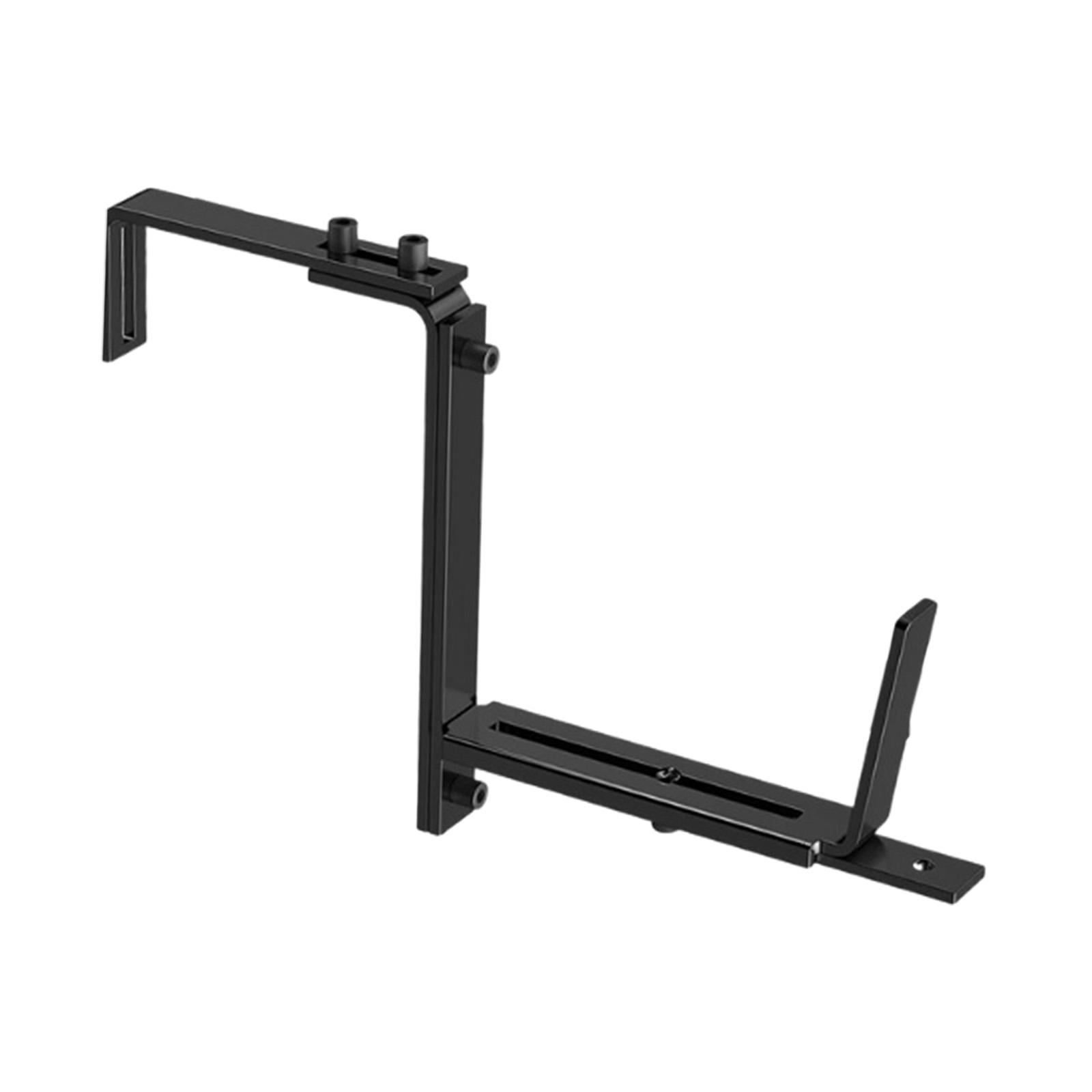 Adjustable Flower Pot Bracket Hang Window Box Holder Support Flower Pot Rack Holder for Pergola Patio Fence Balcony Garden
