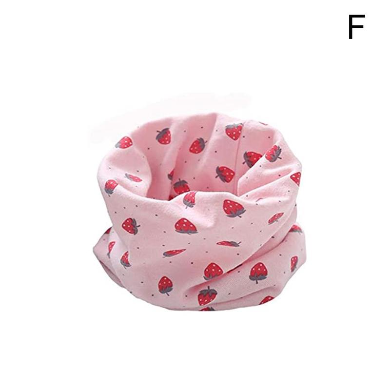 Écharpe en coton pour enfants, motif imprimé de dessin animé, à carreaux, pour filles et garçons, idéal pour l'hiver, Y7K6: F