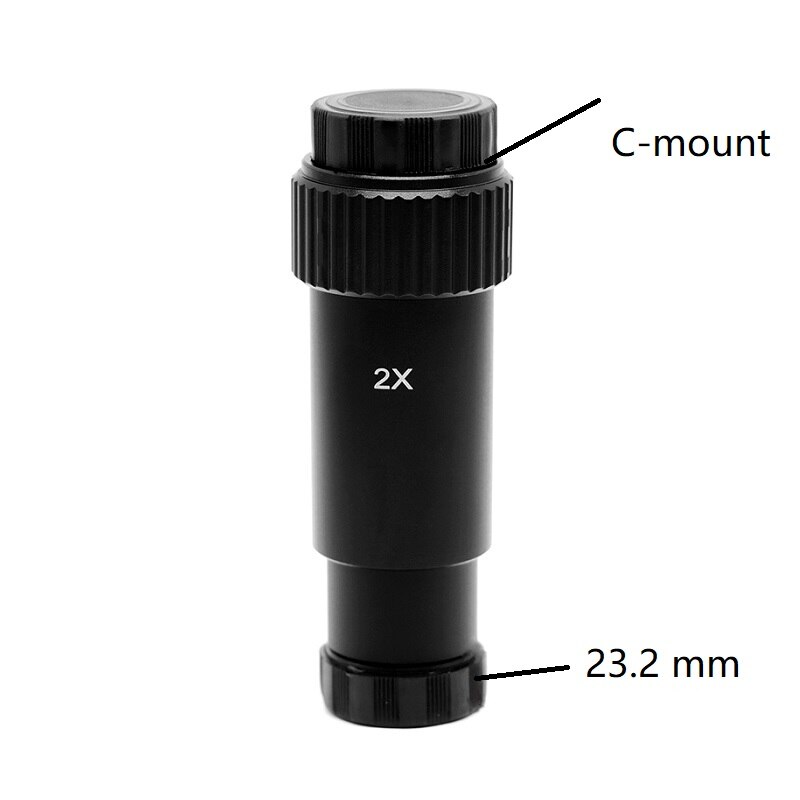 Microscope 2X C-mount Lens C Mount Interface for Microscope Connect with USB CCD Industrial Camera Digital Eyepiece