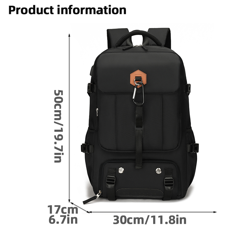 Men's and women's hiking and camping backpacks, classic laptop backpacks, waterproof backpacks suitable for 17 inch laptops and: RED COLOR