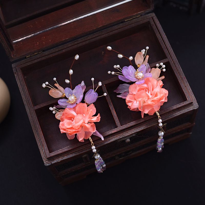 Luxury Vintage Hair Barrettes Hair Accessories for Women Flower Hairpin