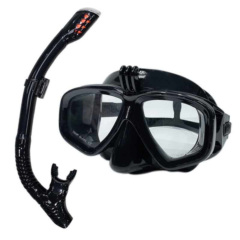 Professionelle Unterwasser-Tauchmaske, Tauchbrille eignen sich für GoPro kleine Sportkamera, alle-trocken-Tauchbrillen: Freier Raum