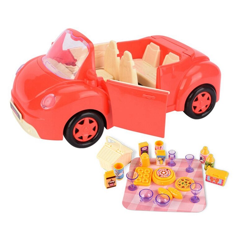 freundlicher Cabrio Picknick Auto Spielzeug Spiel einstellen Simulation Picknick Camping Auto setzt Simulierte Picknick Camping Auto einstellen