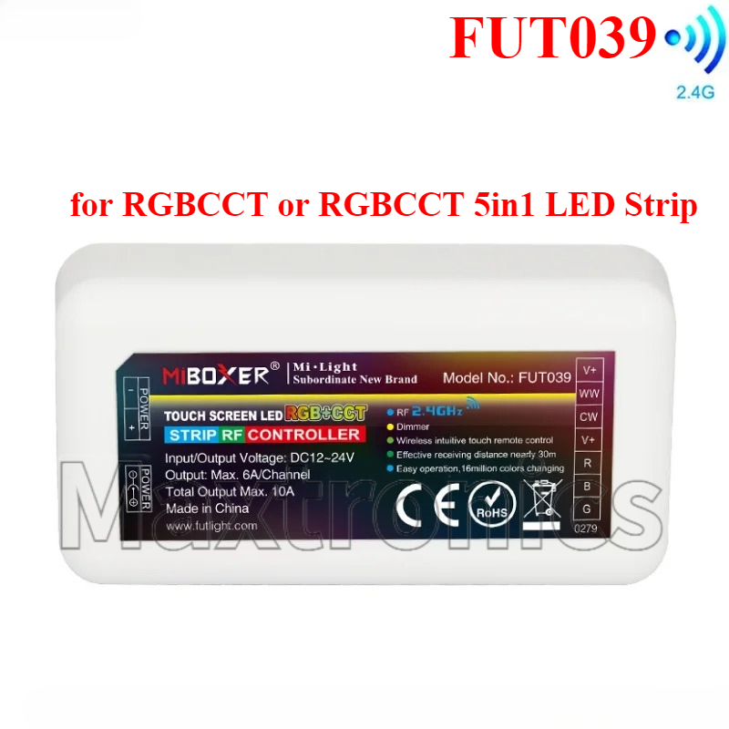 Miboxer fut 036 fut 038 fut 039 fut 096 wl5 wl- box 2 milight  rf 2.4g fjernbetjening lysdæmper cct rgb rgbw rgbcct til led strip lys: Lysegrøn