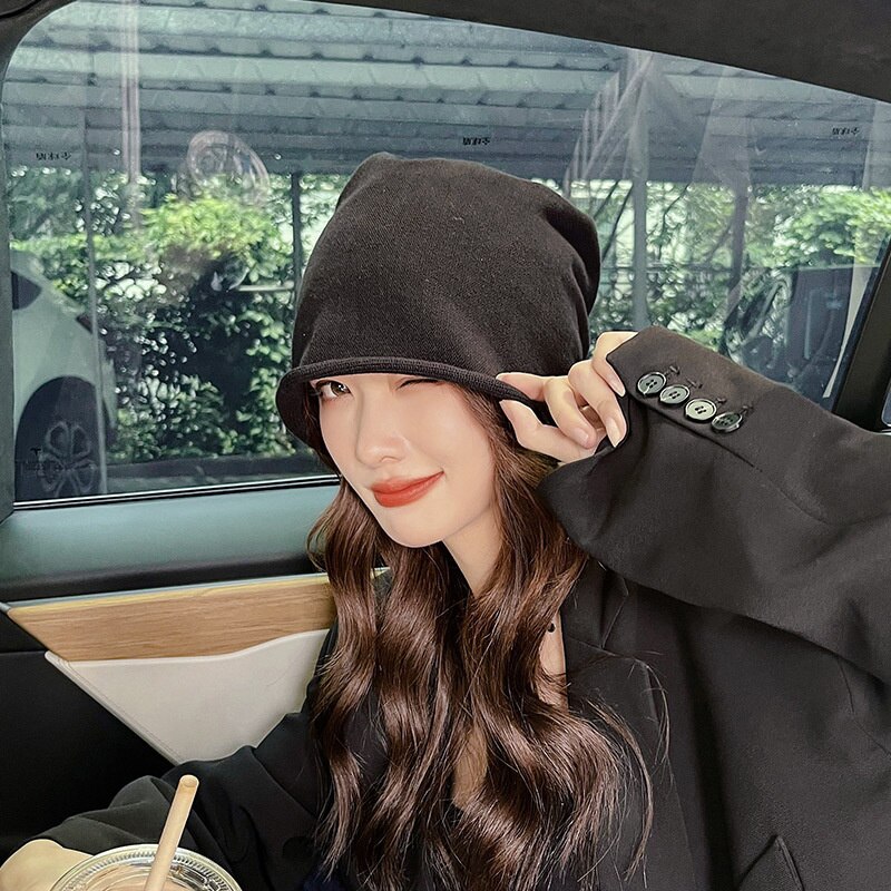 Hoeden Mutsen Voor Mannen Vrouwen Unisex Herfst Zomer Beanie Katoen Effen Kleur Elastische Bonnet Hip Hop Baggy Cap Man Vrouw dunne