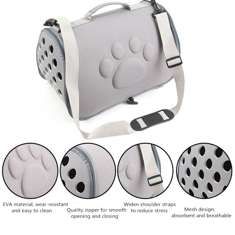 EVA Honden Kat Opvouwbare Pet Carrier Cage Inklapbare Puppy Krat Handtas Draagtassen Huisdieren Levert Vervoer Chien Accessoires