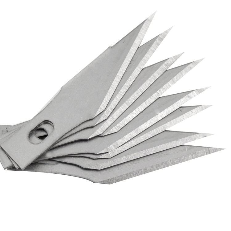 200 stk udskiftning hobbyblad reserveblade stål håndværk knivblade til gør-det-selv kunst arbejde skæring