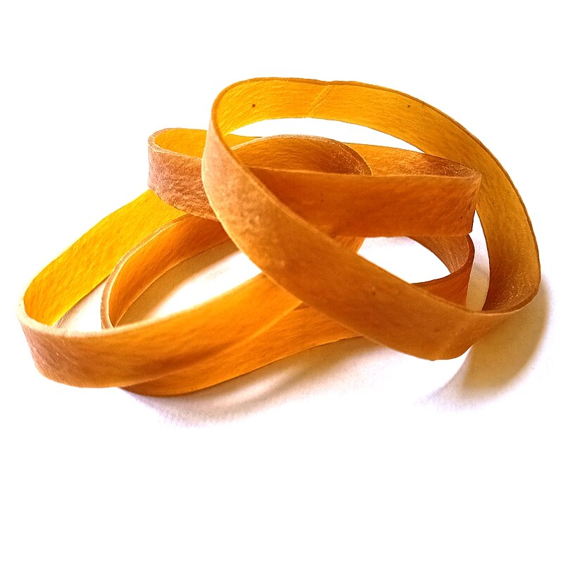 Elastiska färgade breda gummiband för kontorsmateriel användning 100 x 10mm