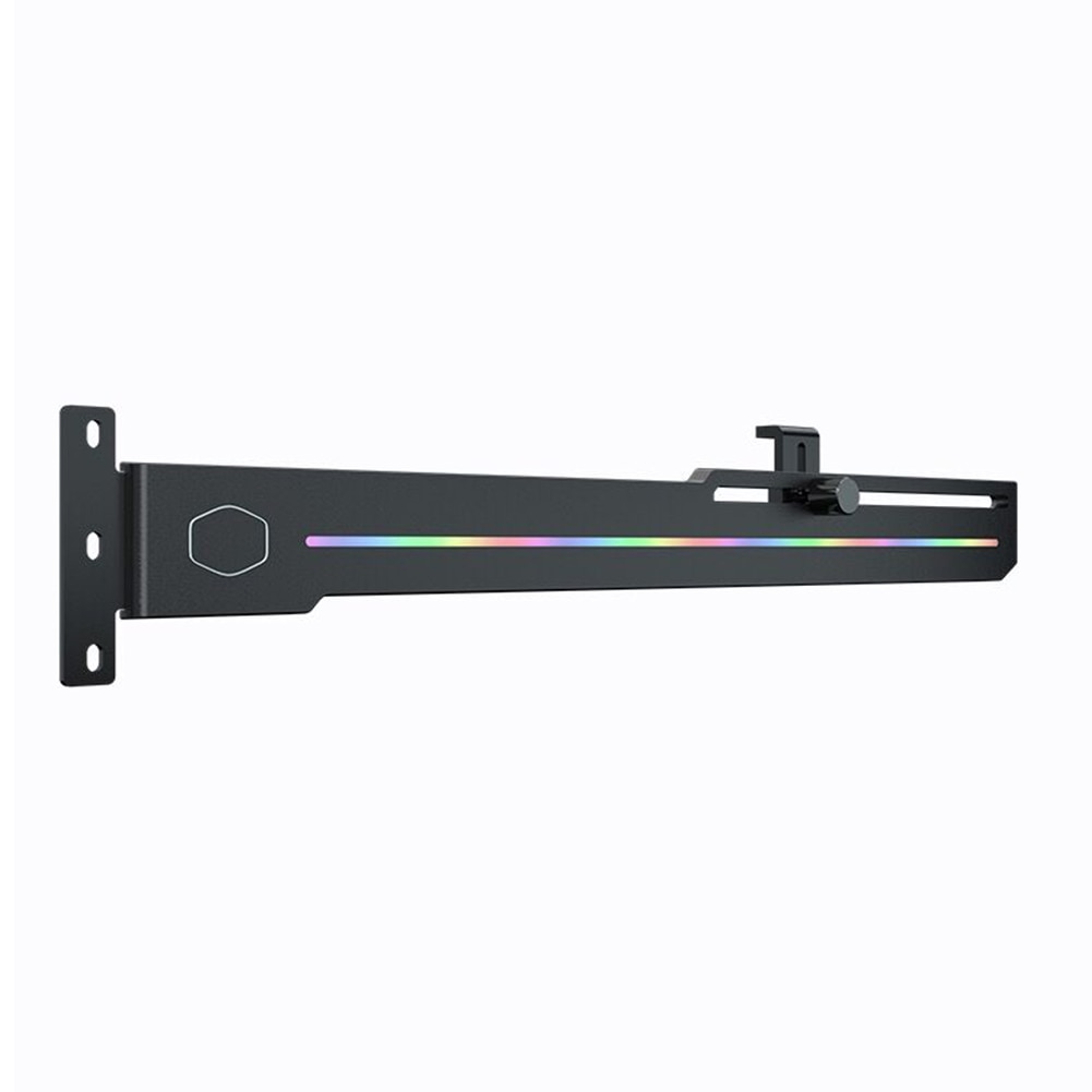 ARGB LED GPU Holder Adjustable Length Height 3-Pin Addressable RGB Vertical Graphic Card Bracket Fan Cooling System Accessories: Default Title