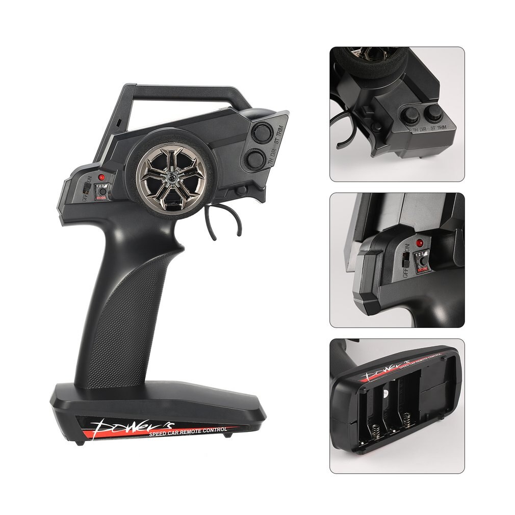 Radio Afstandsbediening Zender met Ontvanger 2.4G 2CH Controle Brandstof Onderdelen voor RC Auto 1/12 Wltoys 12428/12423