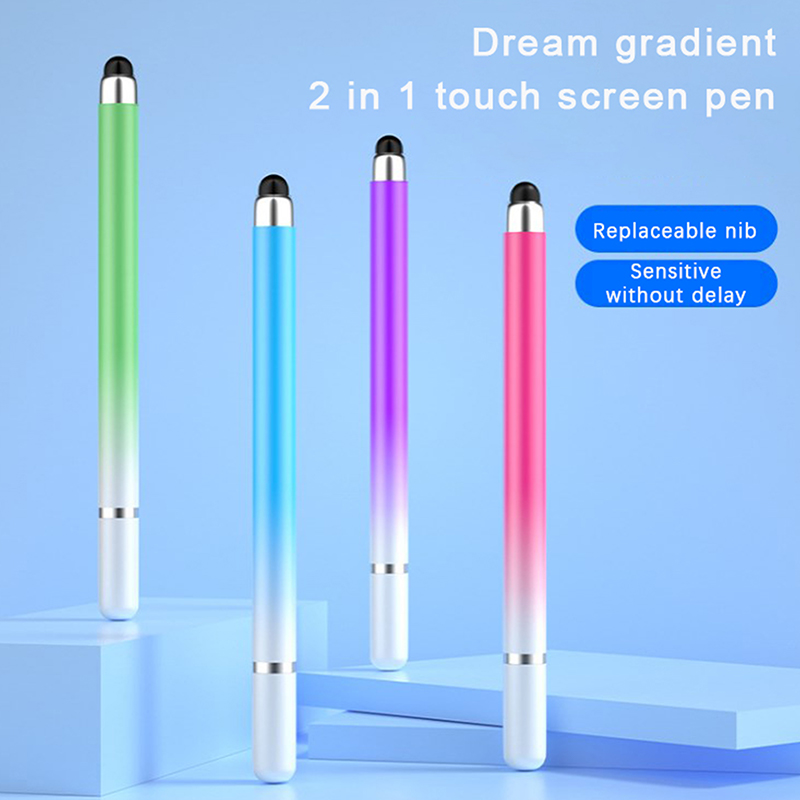 2 in 1 stylus-kynä matkapuhelimelle ja tabletille, kapasitiivinen kosketuskynä yleiskäyttöiseen puhelimen piirtonäyttöön