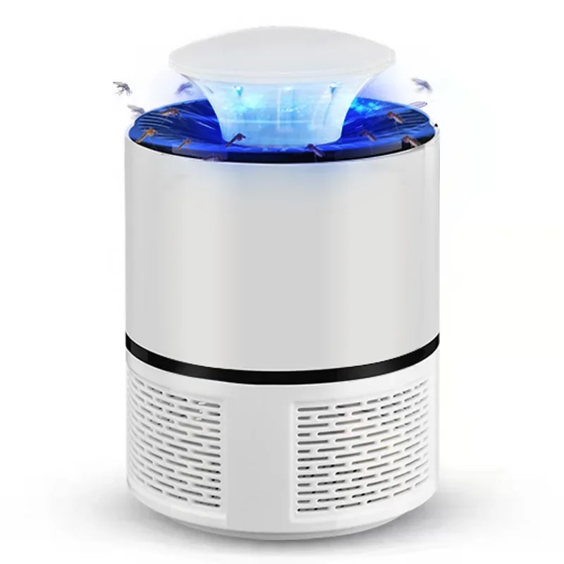 Lámpara LED fotocatalítica para interiores, luz antimosquitos con enchufe directo, USB, color blanco y negro, ideal para dormitorio y sala de estar, novedad: Amarillo cálido