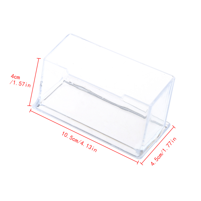 Clear Business Card Holder Acrylic Plastic Display Stand Rack Desktop Office M5TB