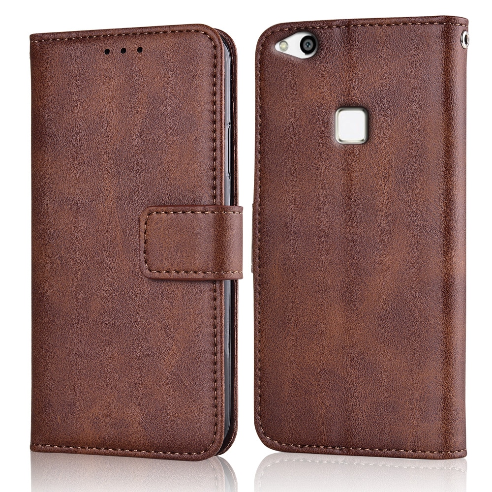 P10 lite hoesje slanke leren flipcover voor huawei  p10 lite was -lx1 lx1a was  lx2 lx2j lx3 l03t nova jeugd hoesje portemonnee magnetische hoes