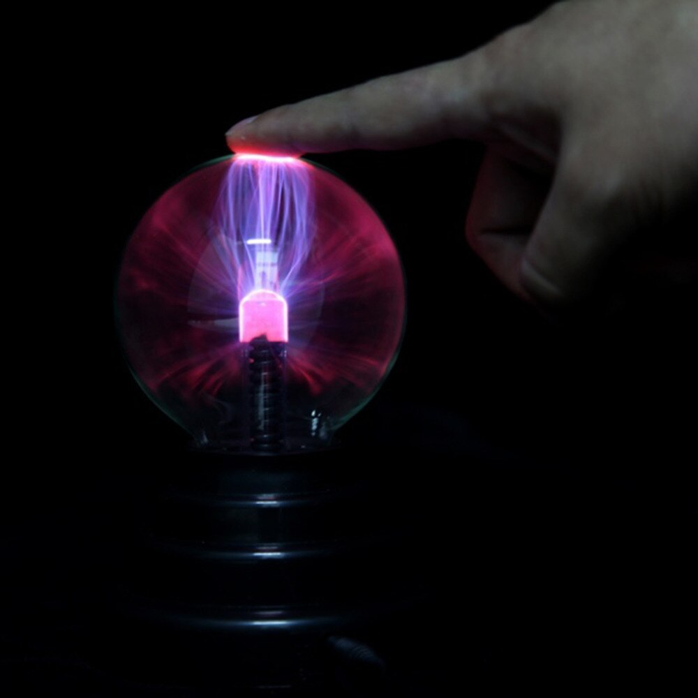 Usb plasmakugle elektrostatisk kuglelys 3 &quot; magisk krystal lampe kugle desktop globe laptop belysning lys lampe julefest