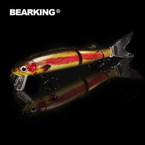 Bearking-leurre rigide pour la pêche au lac, en rivière, appât Wobblers à manivelle, appât artificiel de type Wobblers, 113mm, 13.7g, 0.9 à 1.8m, 1 unité