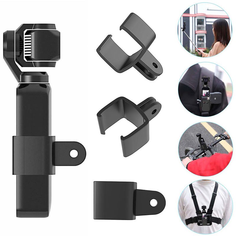 Extention Clip Fixed Adapter 1/4 inch Hole Stick Tripod Mount For Osmo Pocket Handheld Gimba