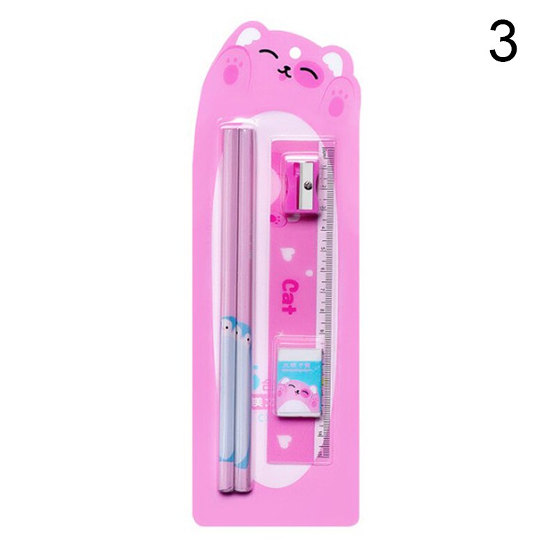 Blender And Burnisher Pencil Set For School Student Writing Drawing Pencil Set Crayons Sketch Graphite Lapices School Items: Pink