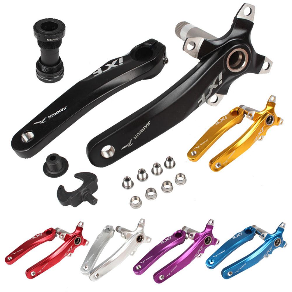 170mm bicicleta manivela IXF Izquierda/biela derecha + Fondo soportes de platos y bielas de aleación de aluminio de cigüeñal de bicicleta de montaña conjunto de piezas de ciclismo