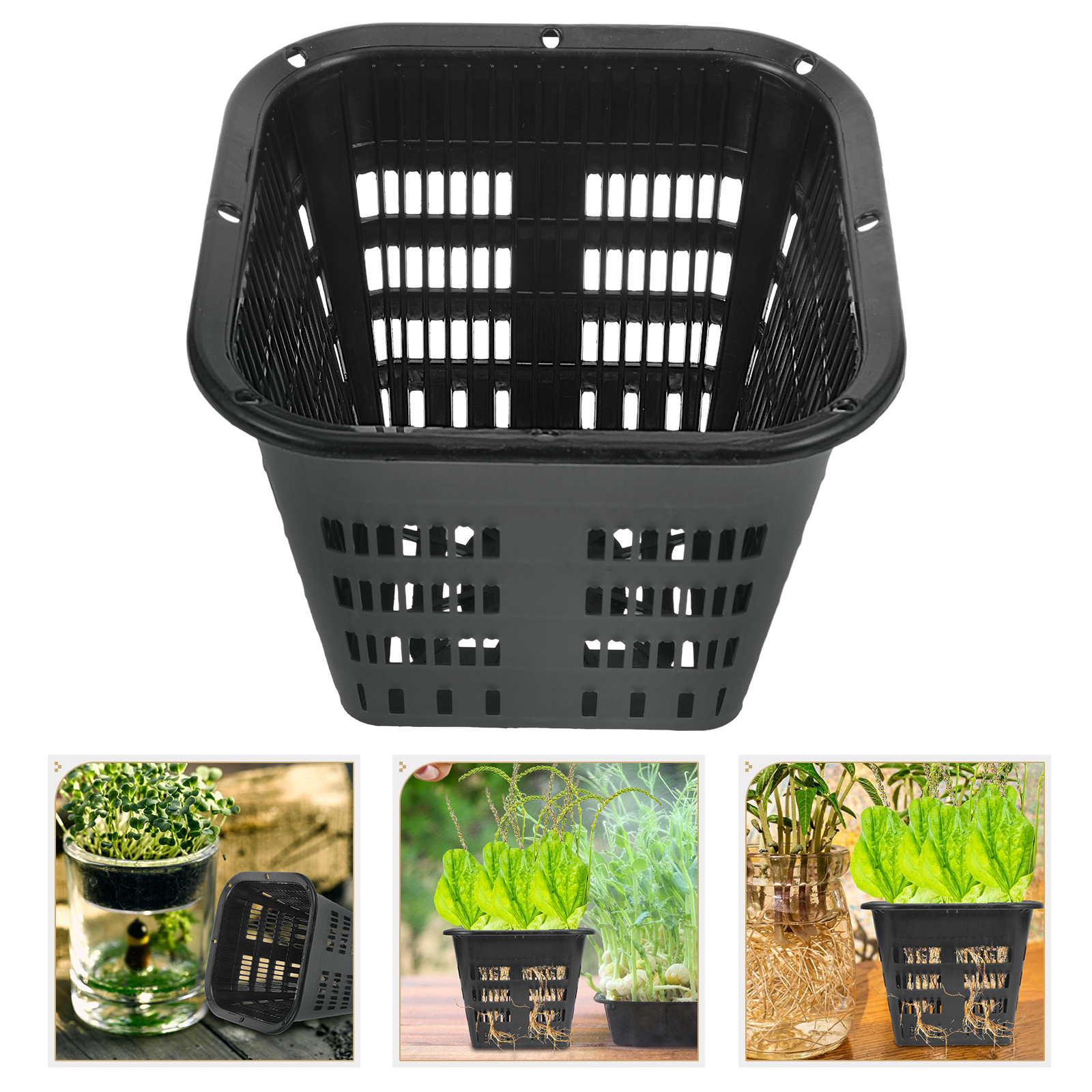 8 Stuks Hydrocultuur Groentemand Netto Potten Tuincontainers Plastic Wortelcontrole Apparaat Orchidee Waterplant