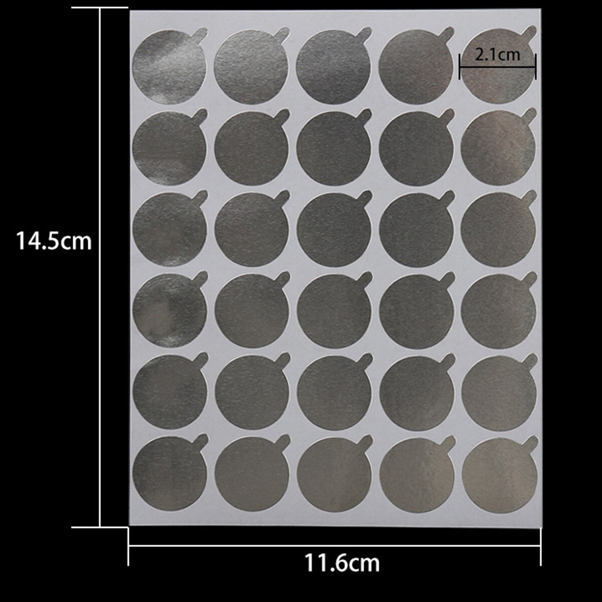 300 stuks wegwerpbare zilveren wimperlijm houder pallet stickers wimper extension lijm sticker kleefpads beauty make-up tools