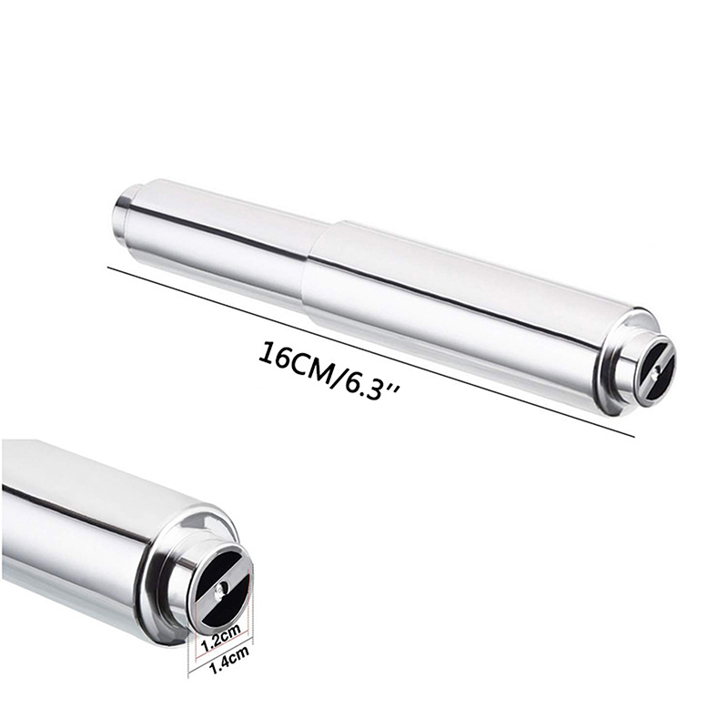 Telescopic Tissue Roll Toilet Paper Stick Plastic Towel Holder Roller Retractable Spring Rod