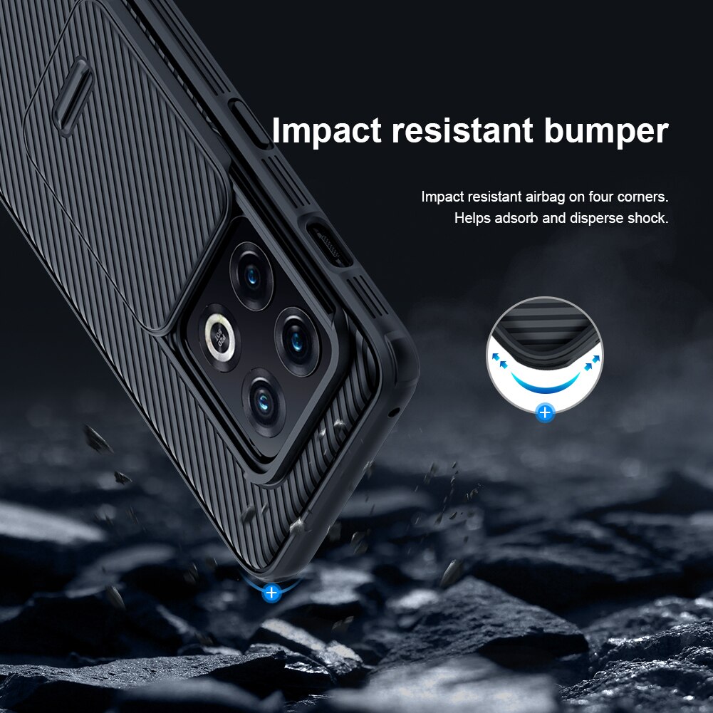 Voor Oneplus 10 Pro Case Nillkin Camshield Case Slanke Slide Camera Case Ultradunne Back Cover Voor Een Plus 10 Pro Lens Case