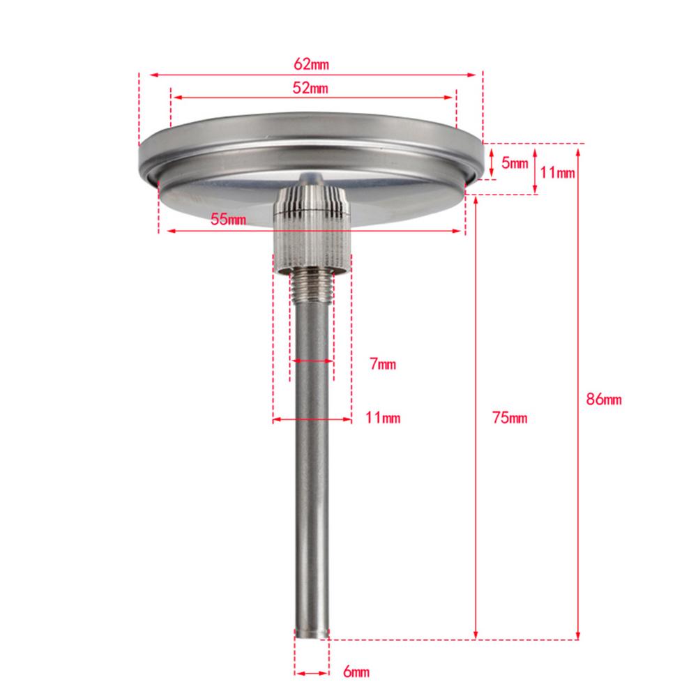 Oven Thermometer Barbecue BBQ Smoker Grill Stainless Steel Digital Thermometer Kitchen Accurate Fast Response Temperature Gauge