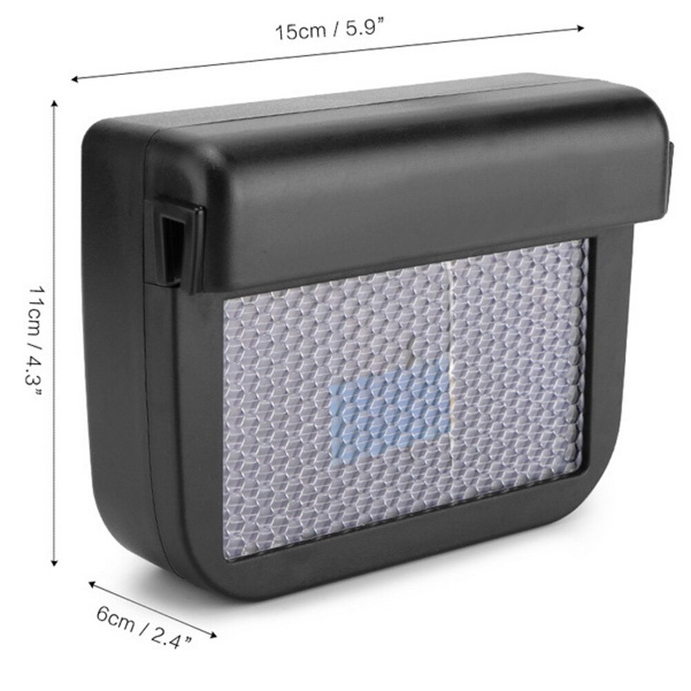 Auto-uitlaatventilator op zonne-energie, 5000 RPM, hoge snelheid USB en
