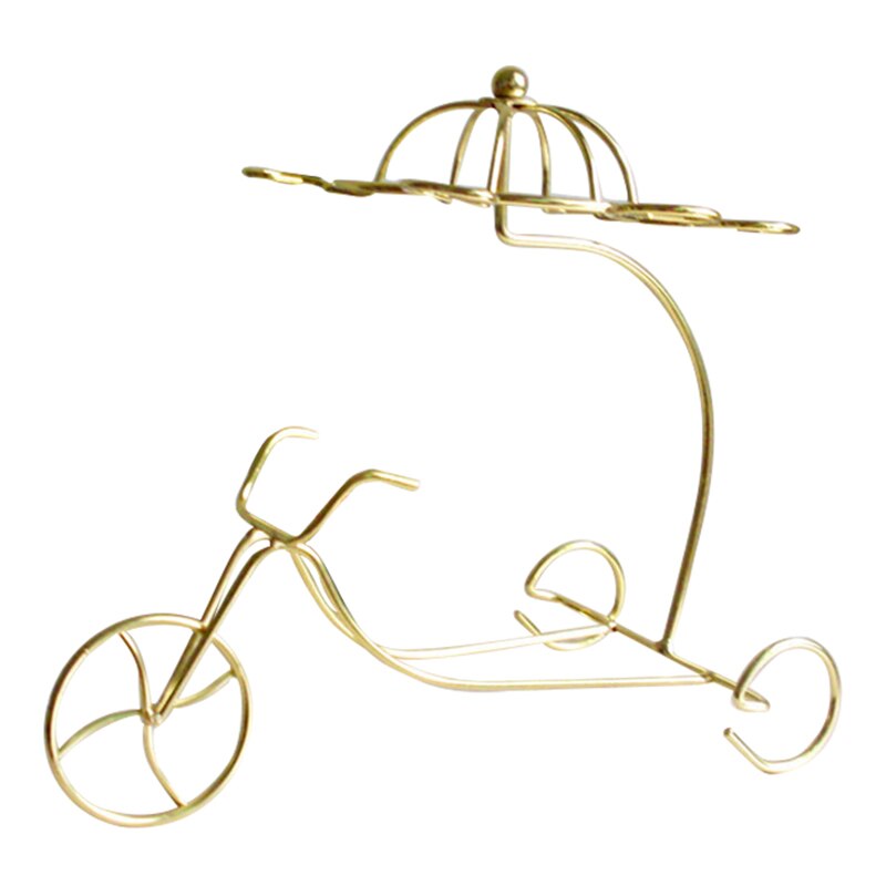 Delicate Red Wine Bottle Glasses Holder Hanging Upside Down Cup Goblets Display Rack (golden): Default Title