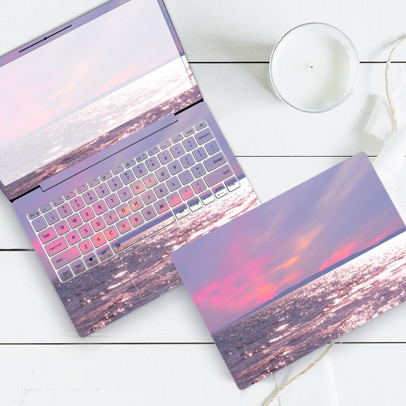 ABC ordinateur portable peau coucher de soleil océan ciel ordinateur portable autocollants décoratifs pour macbook Air xiaomi lenovo hp15 acer vinyle autocollant clavier: ZD-979