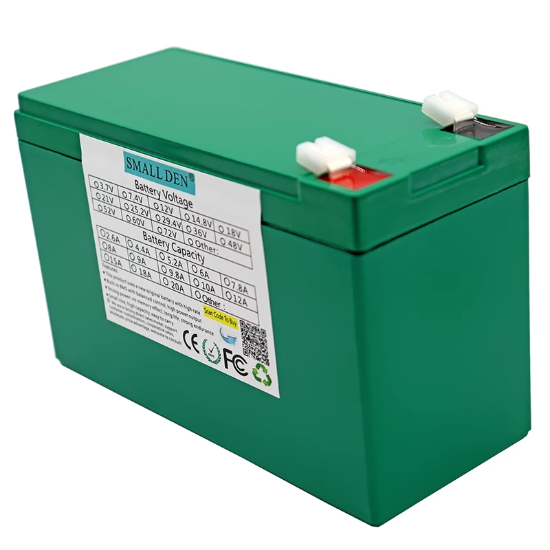12V 12Ah 18650 lithium-ion accu, 12v spuitapparaat, ononderbroken voeding, kinderautoaccu met 20A BMS + 3A oplader: Goud