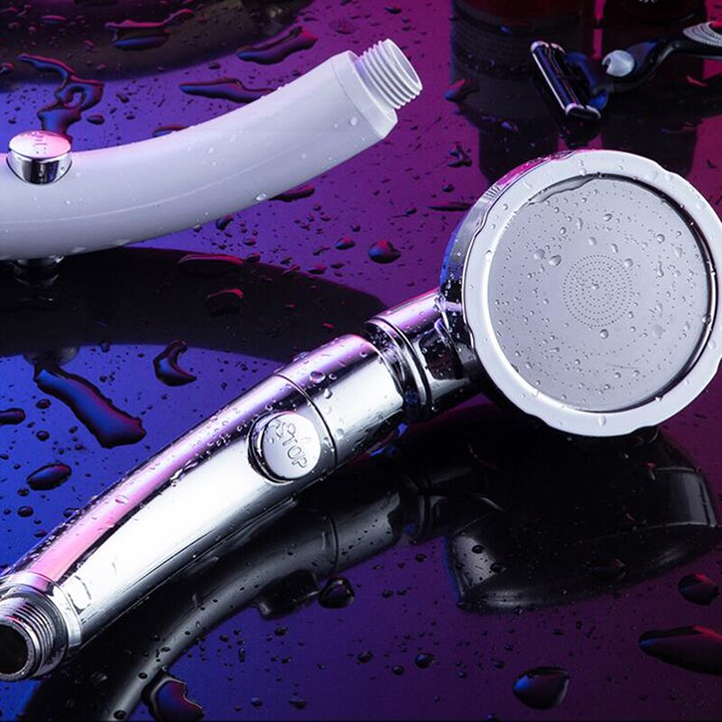 360 Graden Draaibare 3 Modes Douchekop Met Water Controle Knop Hoge Druk Waterbesparende Regen Douche Gieter hoofd