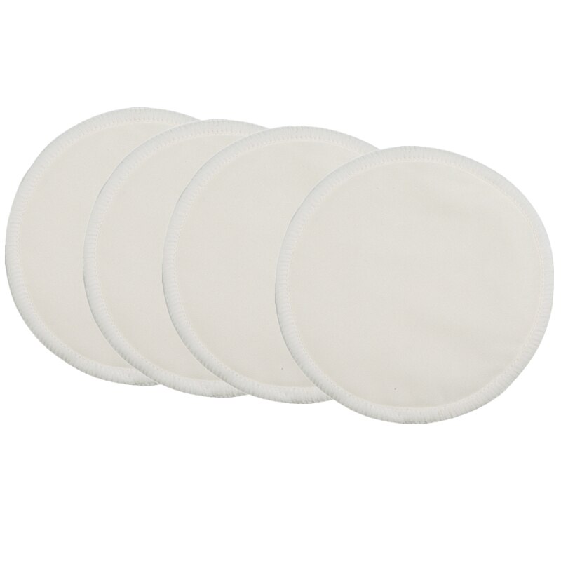 [Mumsbest] 4 PCS Ecological Reusable Nursing pads Bamboo Breast Pads Bamboo Washable Contoured Feeding pads For Women Contoured: NP07-4