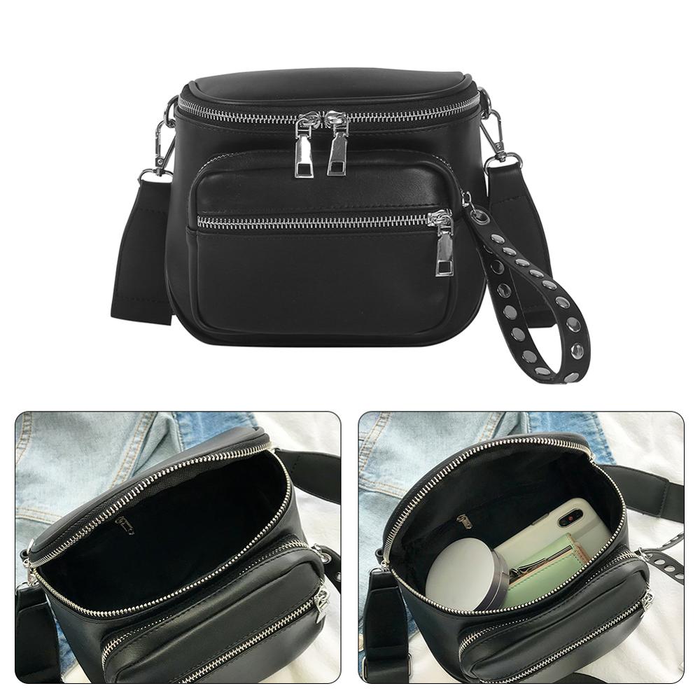 Weibliche Lässig Einfarbig Schulter Messenger Handtaschen Frauen Leder Große Kapazität Zipper Umhängetaschen bolsa feminina