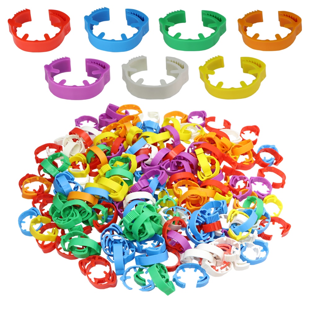 30Pcs Blank Kip Voet Ring 7 Kleuren Verstelbare Digitale Etiketten Voor Pluimvee Been Farm Identificatie Markers Tool Voor Chick eend