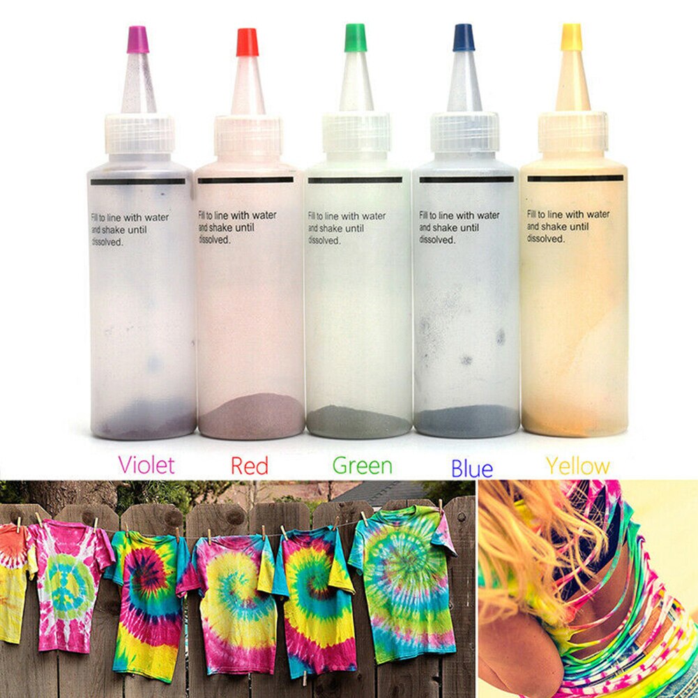 Med handsker stof tilbehør dekorere kunst fremstiller giftfri tekstil håndværk slipsfarve kit permanent maling et trin fest forsyninger